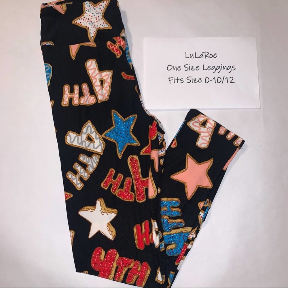 LuLaRoe 4th of July One Size Leggings